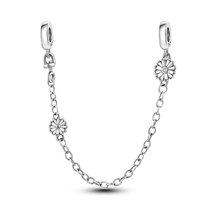 Silver Daisy Clip Charm