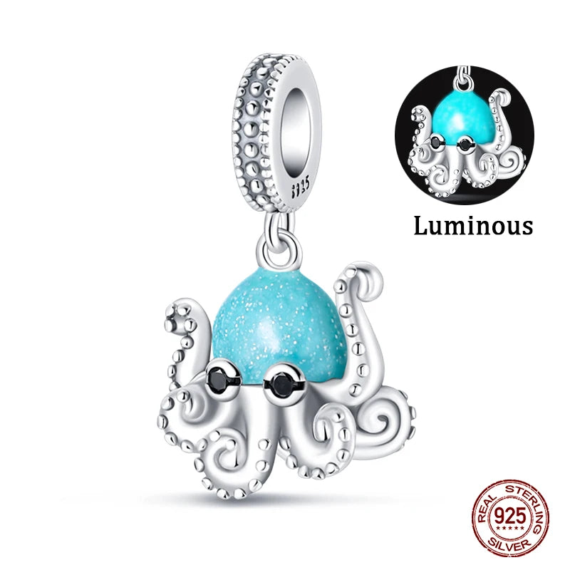 Blue Zircon Ocean Charms