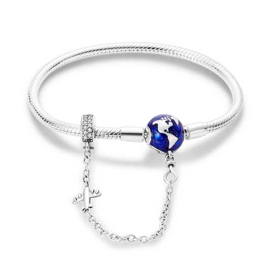 Silver-Plated Charm Bracelet –  Perfect for DIY or a Special Gift!