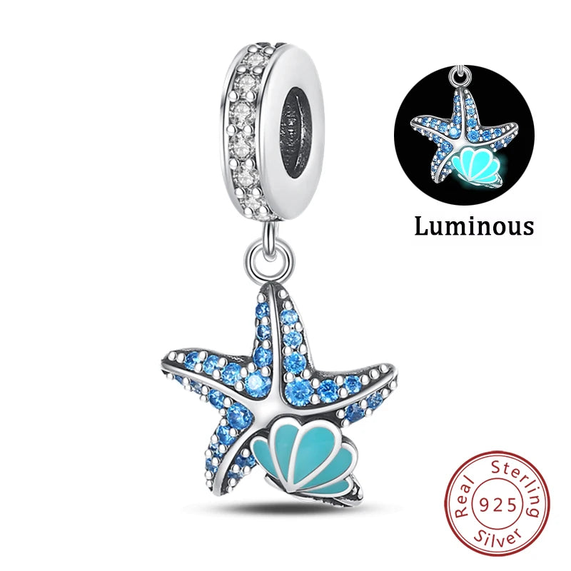 Blue Zircon Ocean Charms